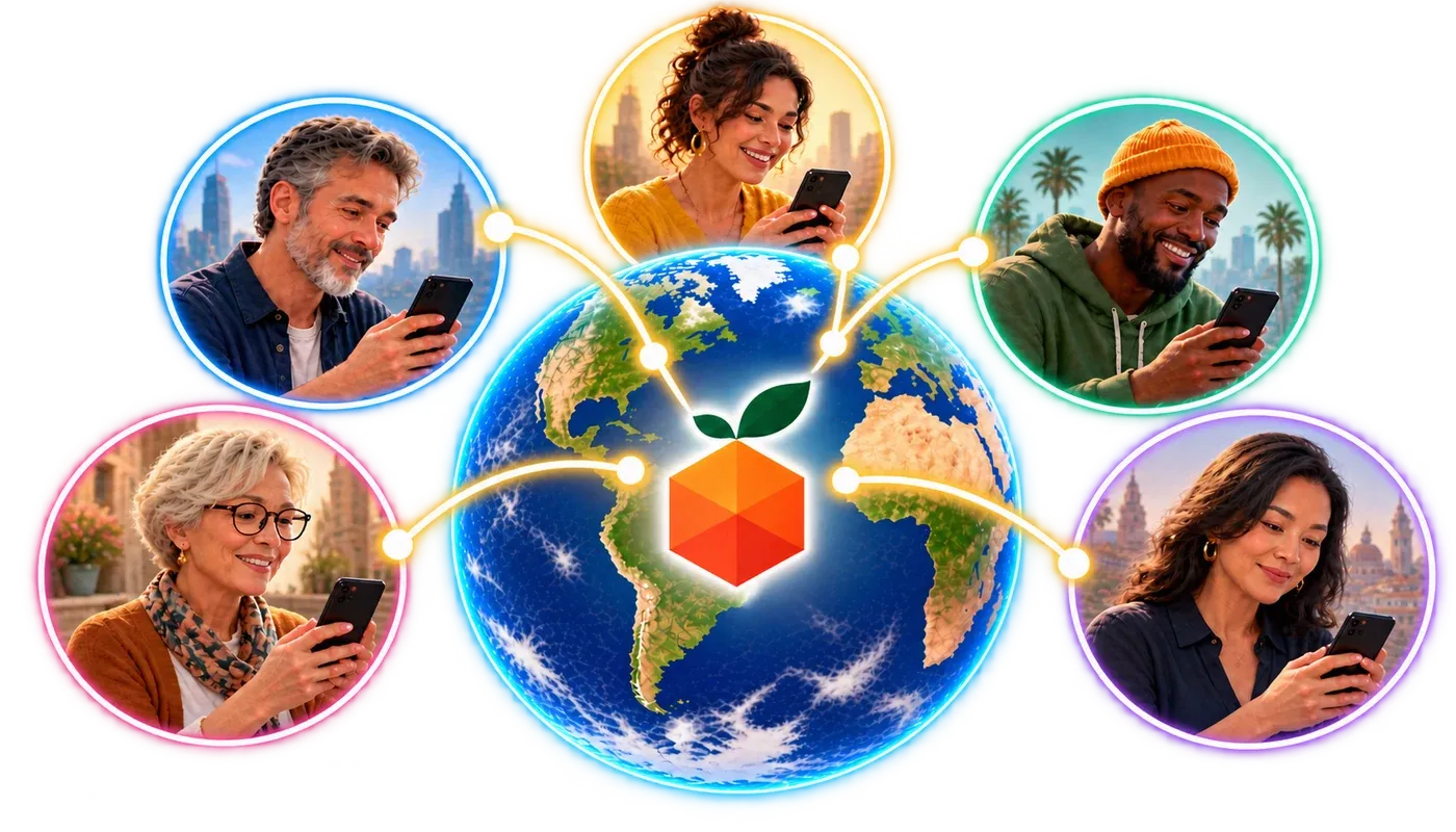 Players around the world connected through our games