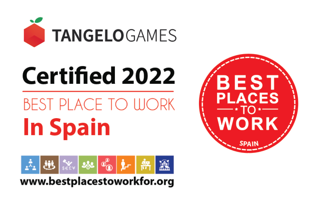 Tangelo Games honored as one of the best companies to work for in Spain for 2022